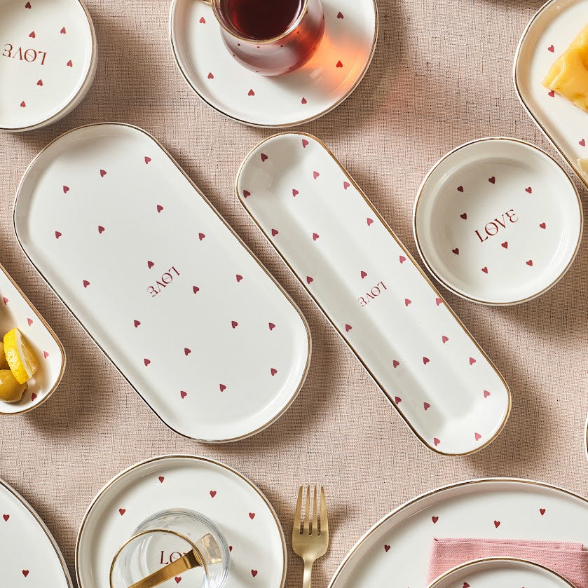 Lovin 32 Piece 6 Person Breakfast Set Gold