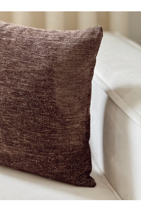 Pure Textured Decorative Pillow Cover – Brown