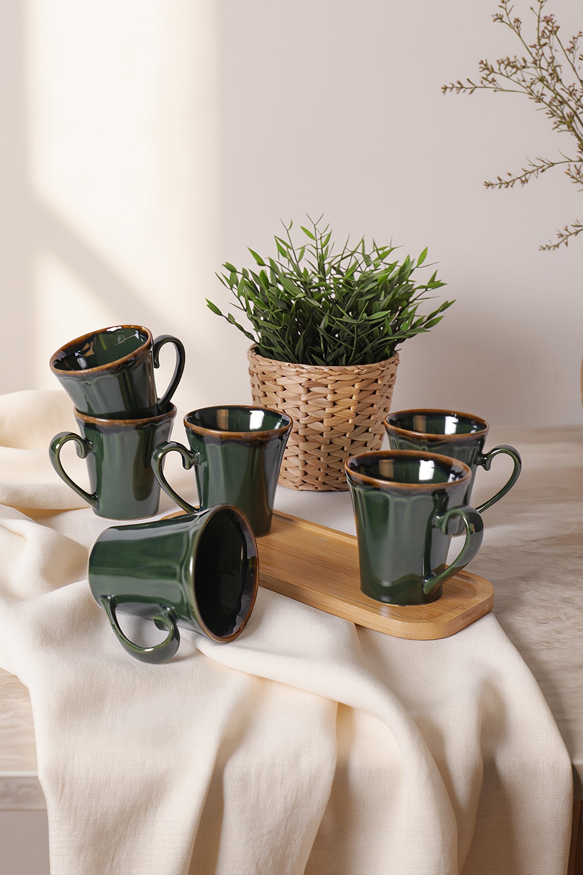 Emerald Othello Cup, 9 cm, 6 Pieces