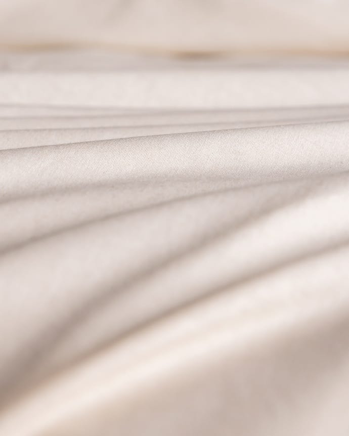 Gao Double 100% Cotton Embroidered Washed Sheet Duvet Cover Set - Ecru