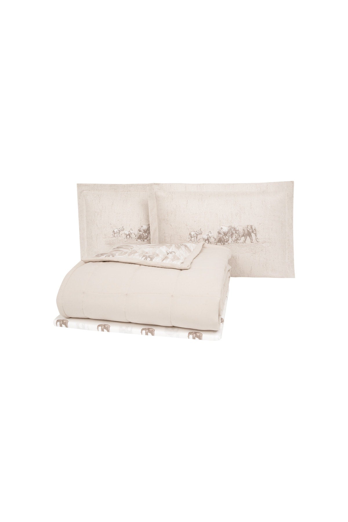 Barnet Cotton Touch Bedspread Set – Beige