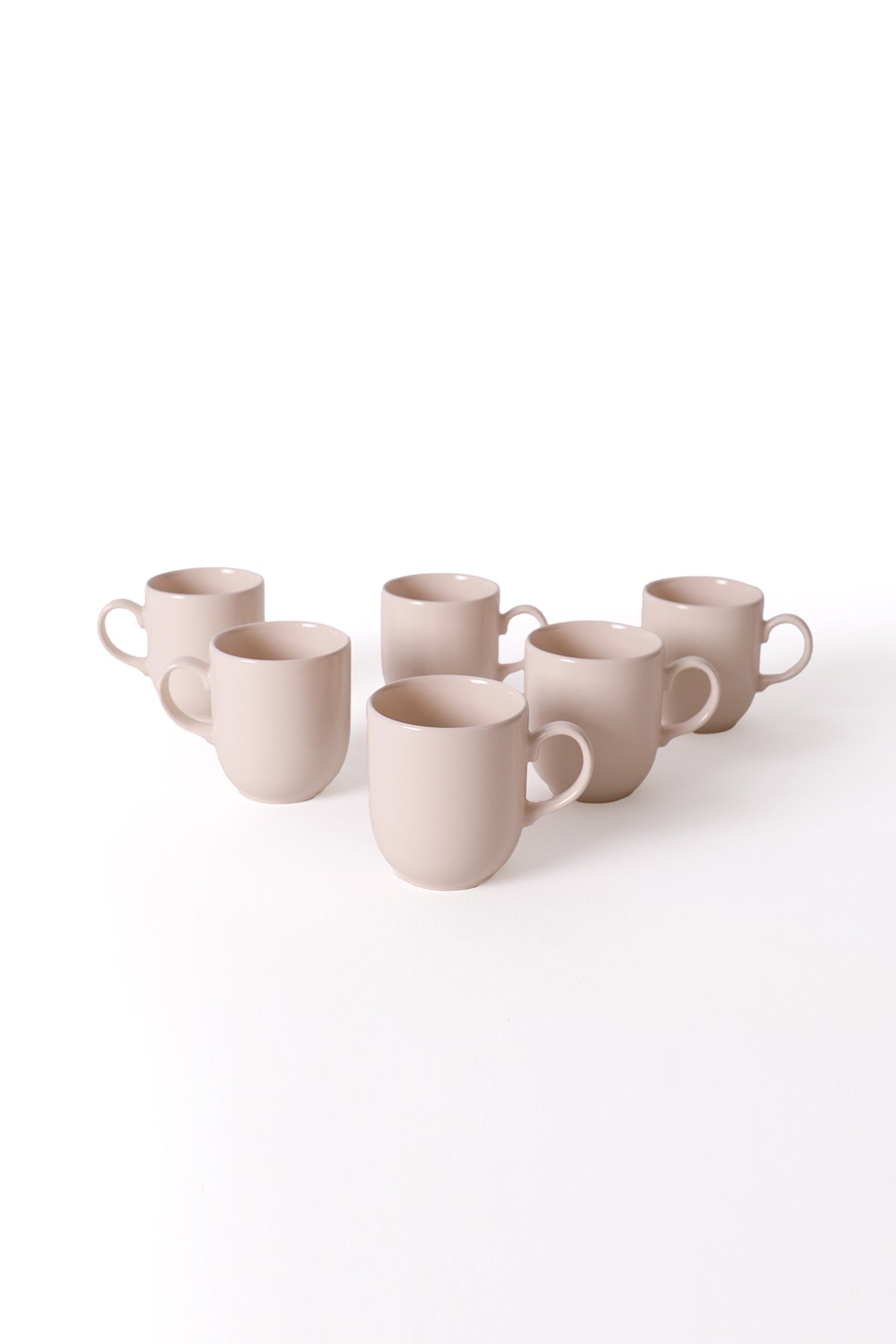 Cream Equinoks Mug 10 Cm 6 Pieces
