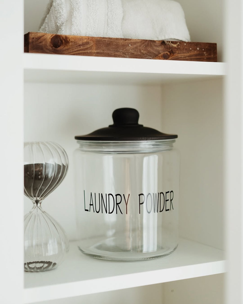 Laundry Detergent Glass Jar Set – 2 Pieces
