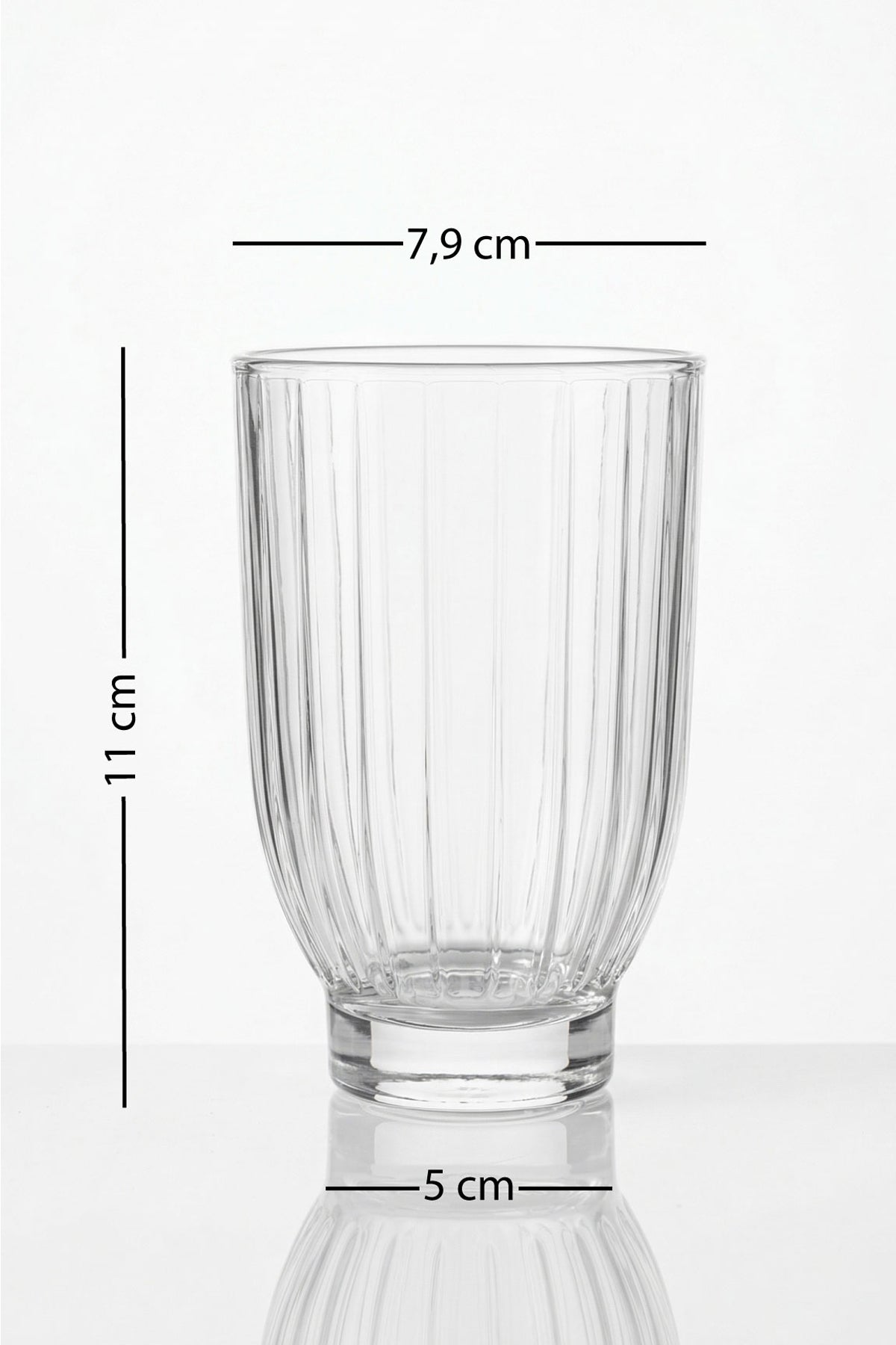 Elite Gold 4 Piece Water Glass Set, 320 cc