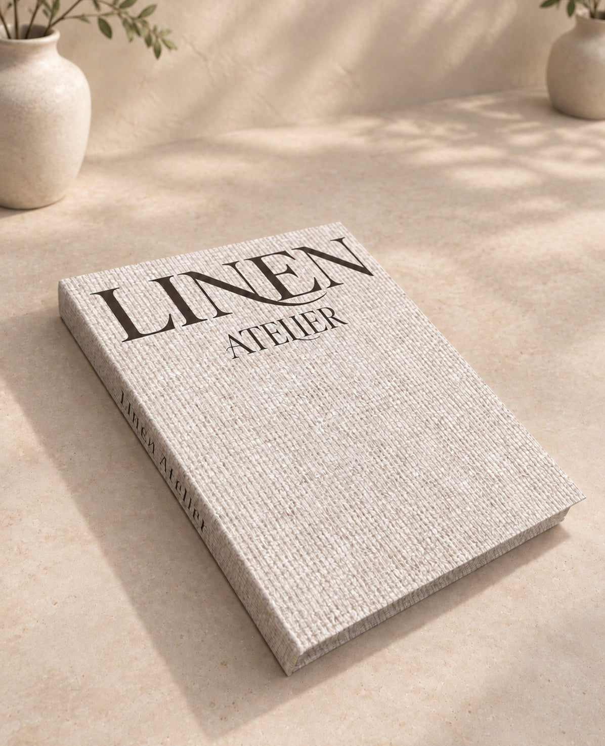 Linen Atelier & Ash Smoke Decorative Book Box Set – 2 Pieces