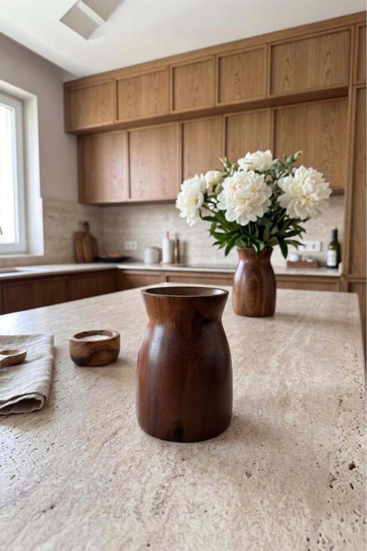 Acacia Wood Kitchen Utensil Holder