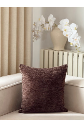Pure Textured Decorative Pillow Cover – Brown