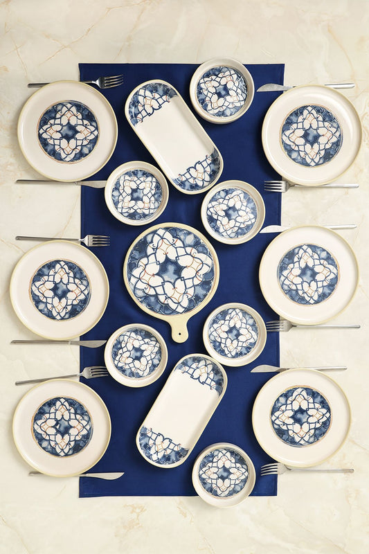 Wave Flow Breakfast Set 15 Pieces for 6 People