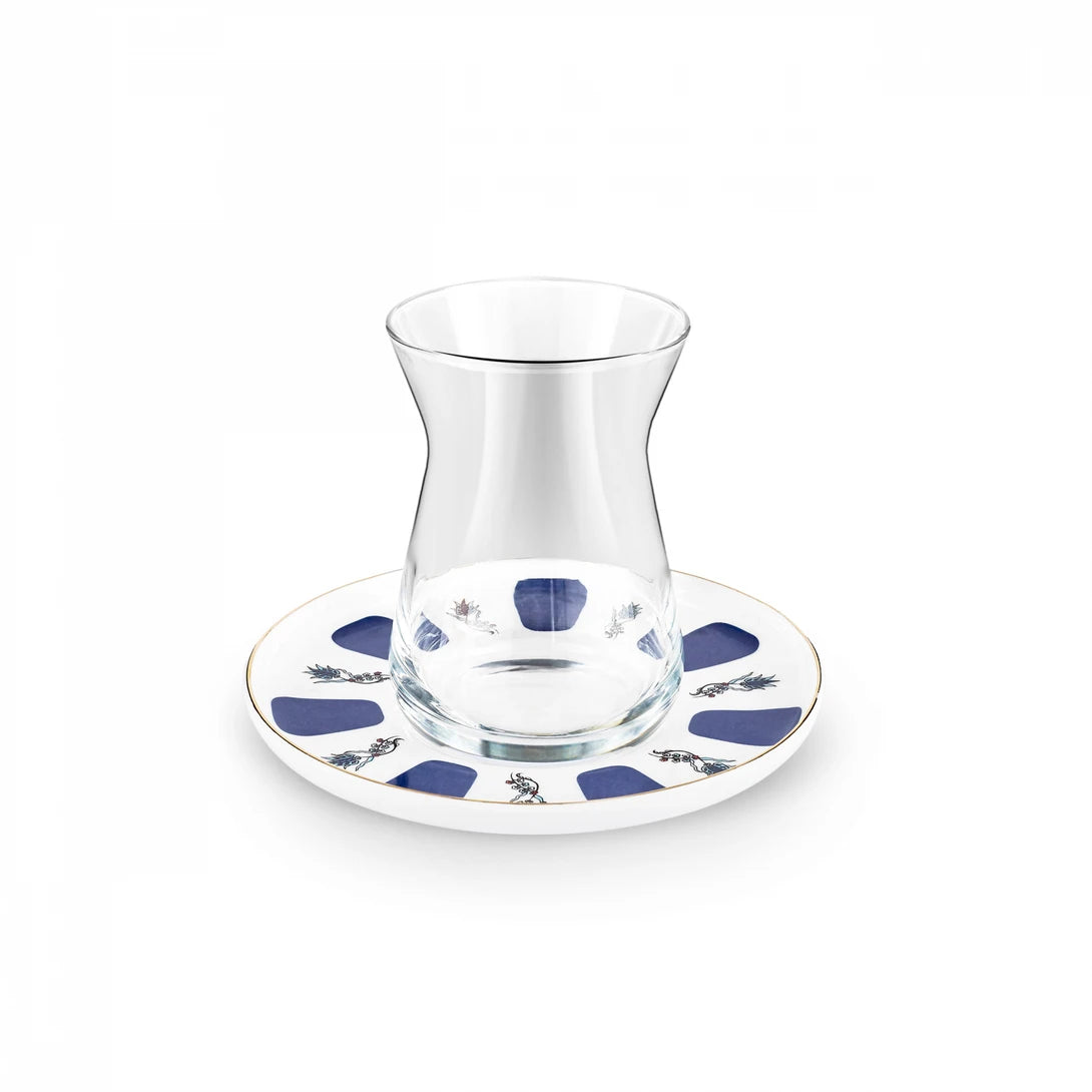 Karaca Iznik 12 Piece Tea Set for 6 People