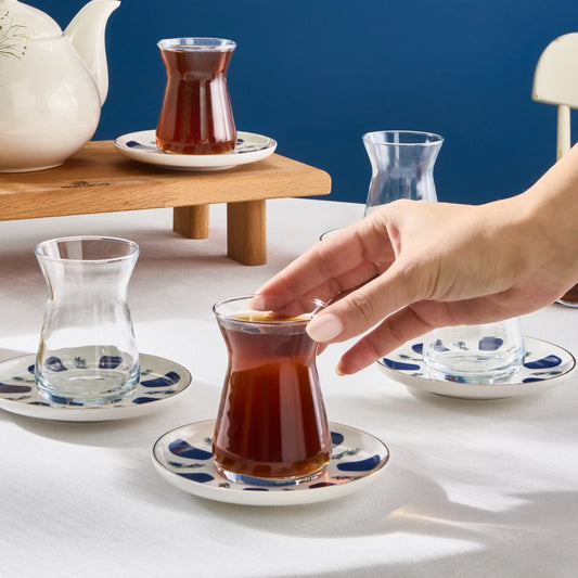 Karaca Iznik 12 Piece Tea Set for 6 People