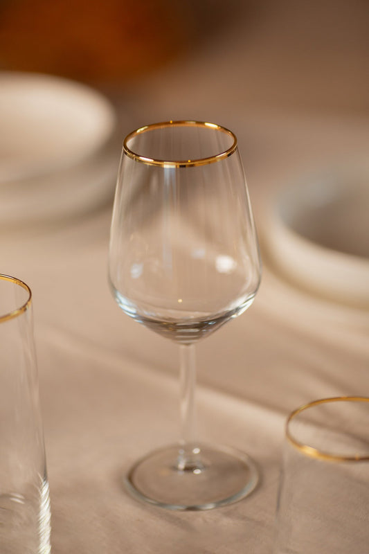 Avantgarde Gold 6 Piece Glass Set 490 cc