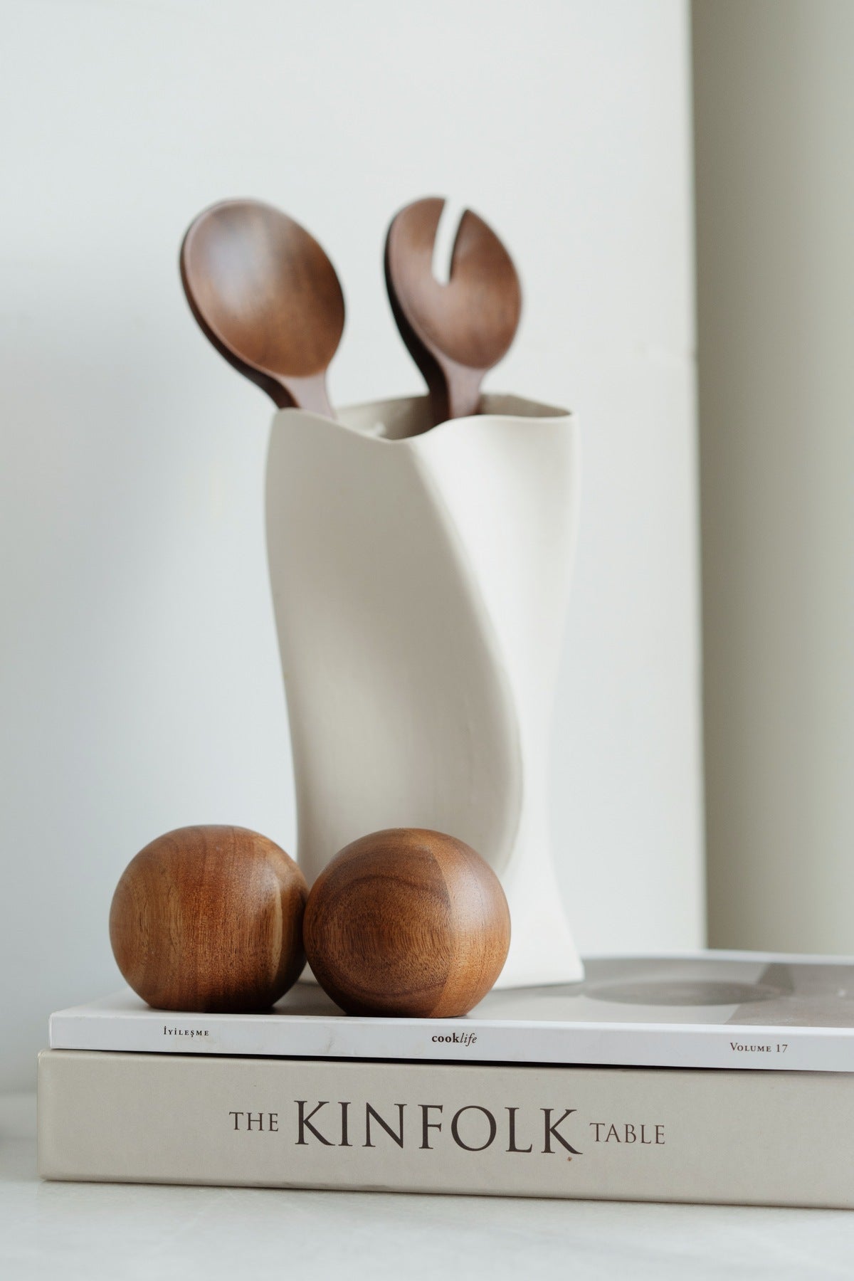 Acacia Ball Salt and Pepper Shaker