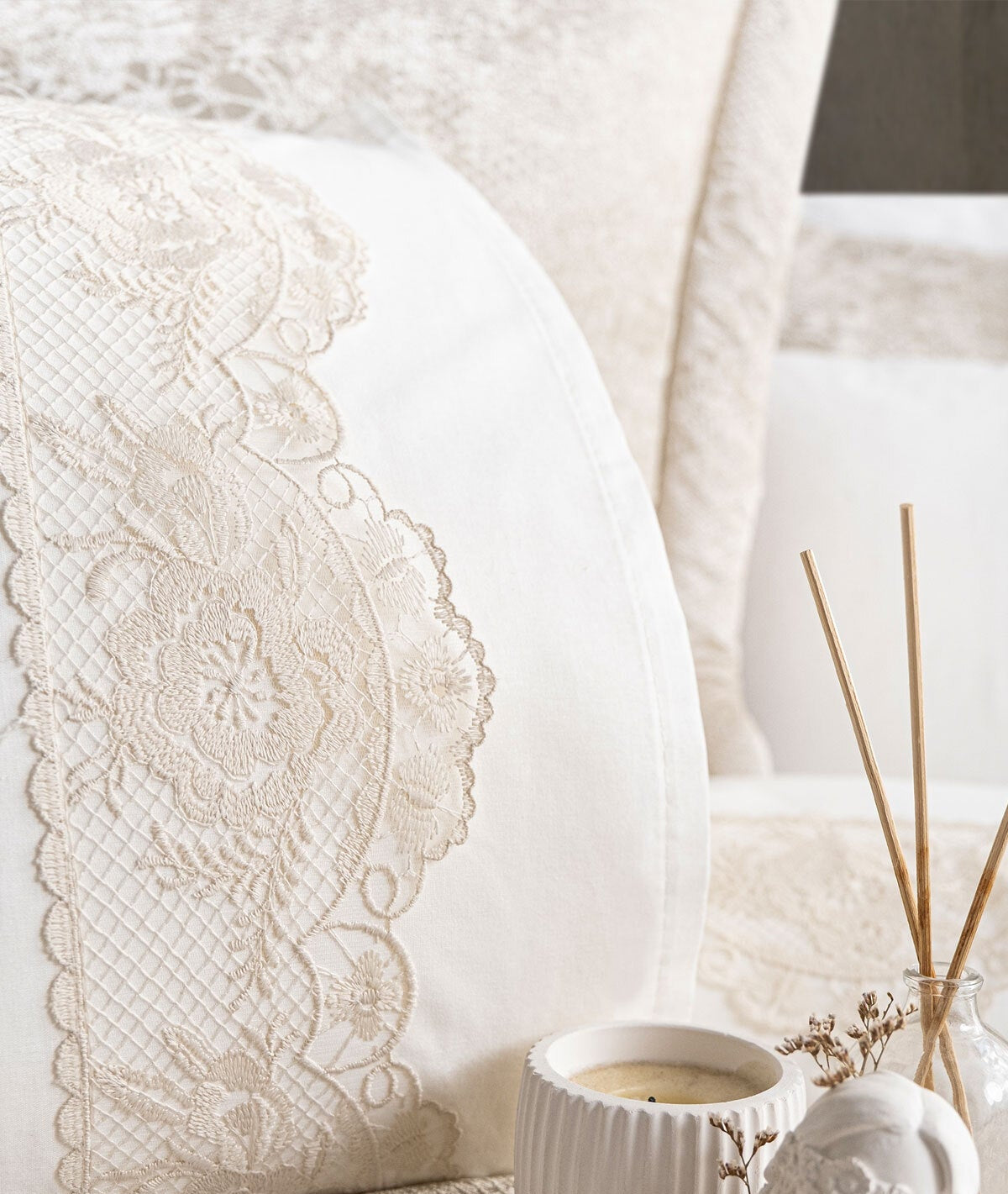 Kristy 10 Piece Bedding Set - Stone