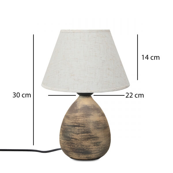 Paris Ceramic Table Lamp – Beige