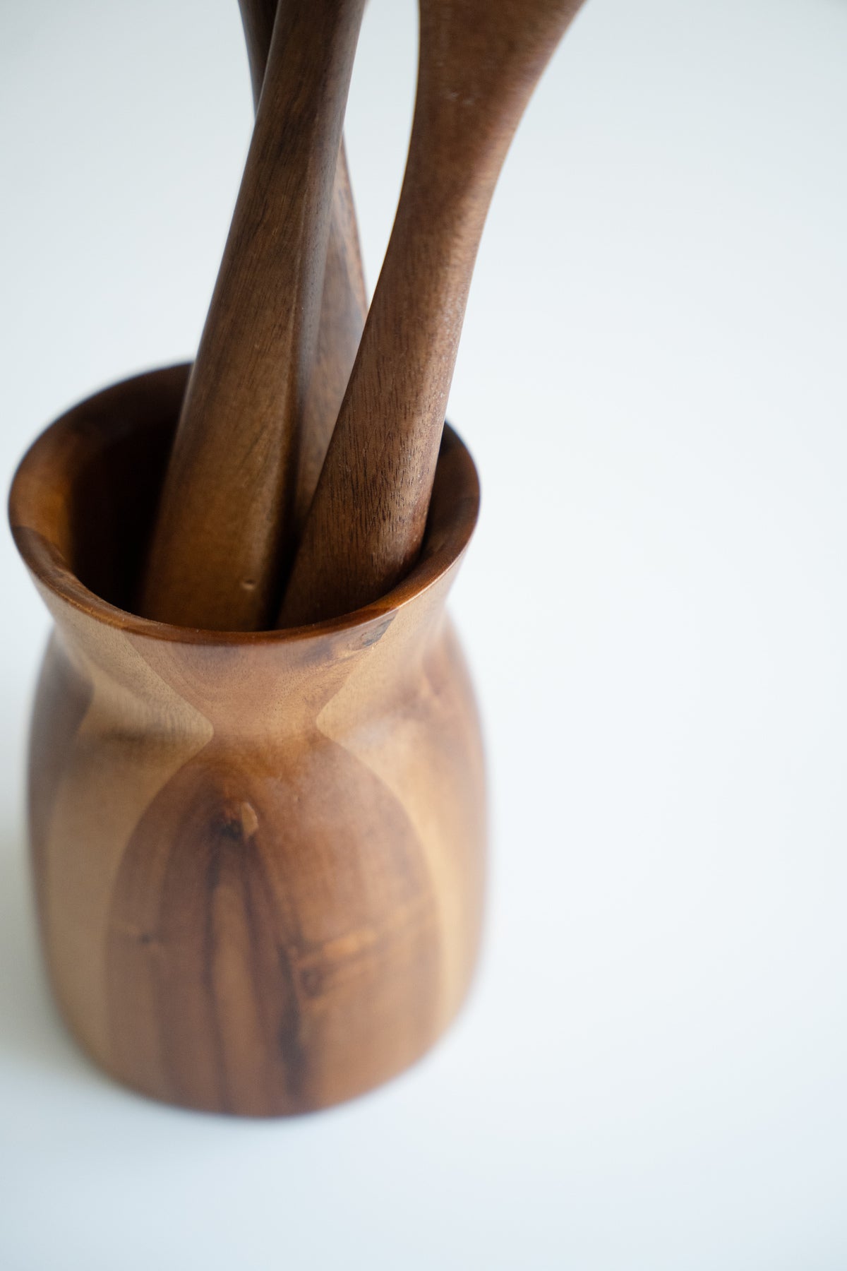 Arven Acacia Wood Kitchen Utensil Set with Stand – 5 Piece