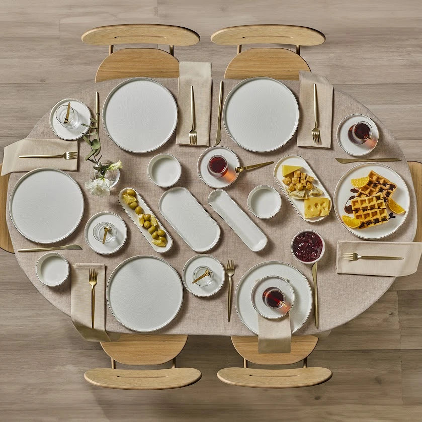 Komo 32 Piece 6 Person Breakfast Set Gold