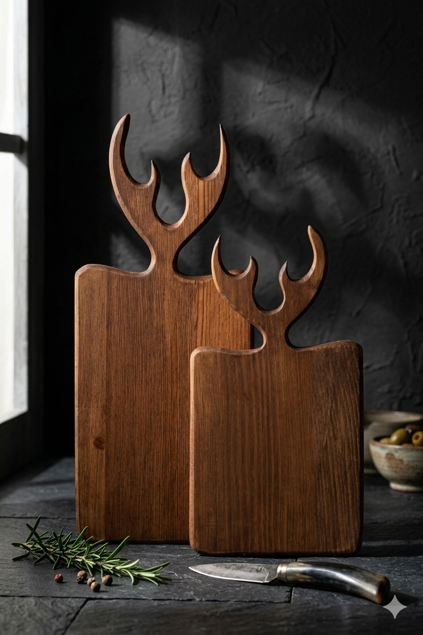 Walnut Cutting and Serving Board 2 Pieces