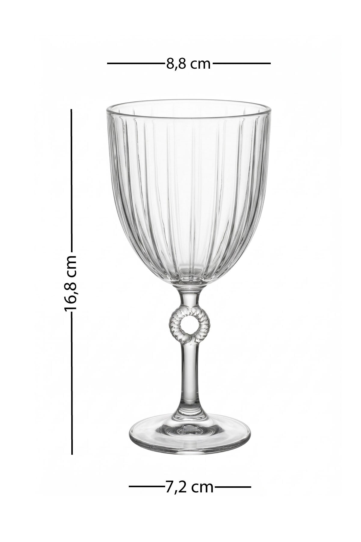 Elite Gold 4-Piece Wine Glass Set 270 cc