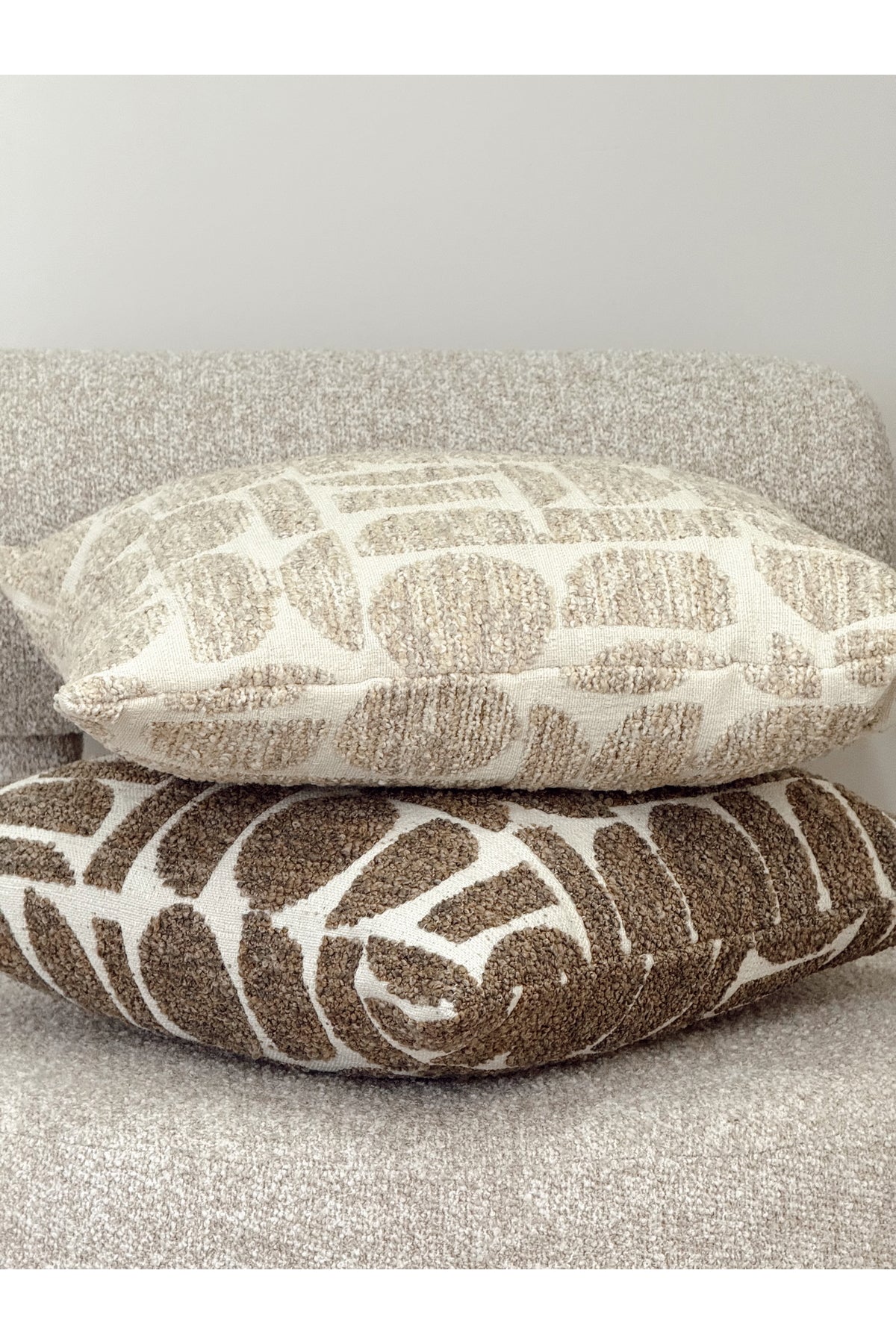 Lunea Geometric Decorative Pillow Cover – Beige