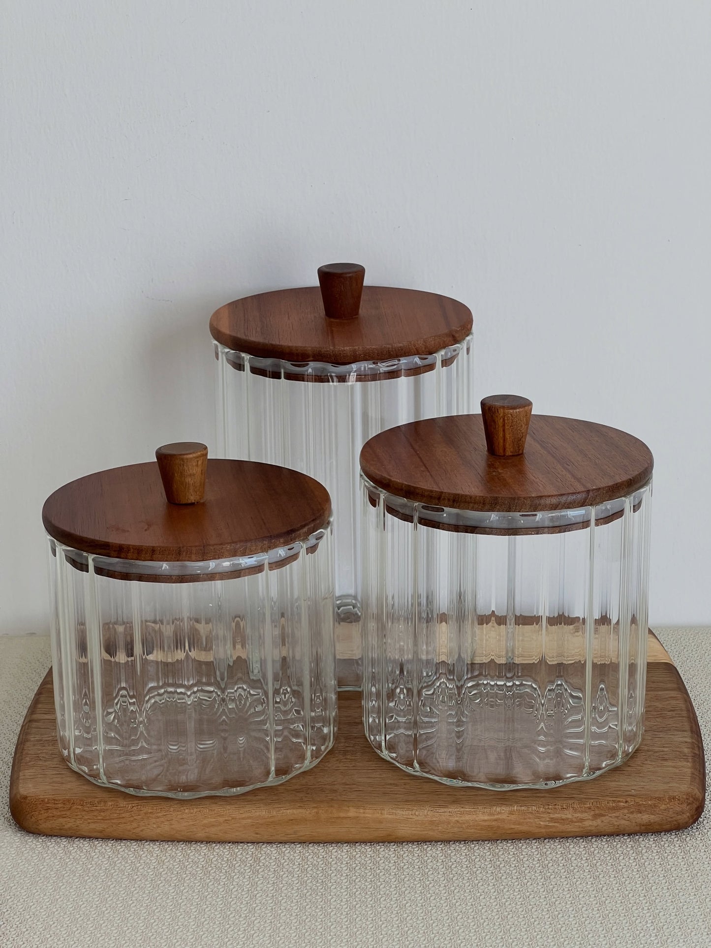 Acacia Glass Jar 1 Piece