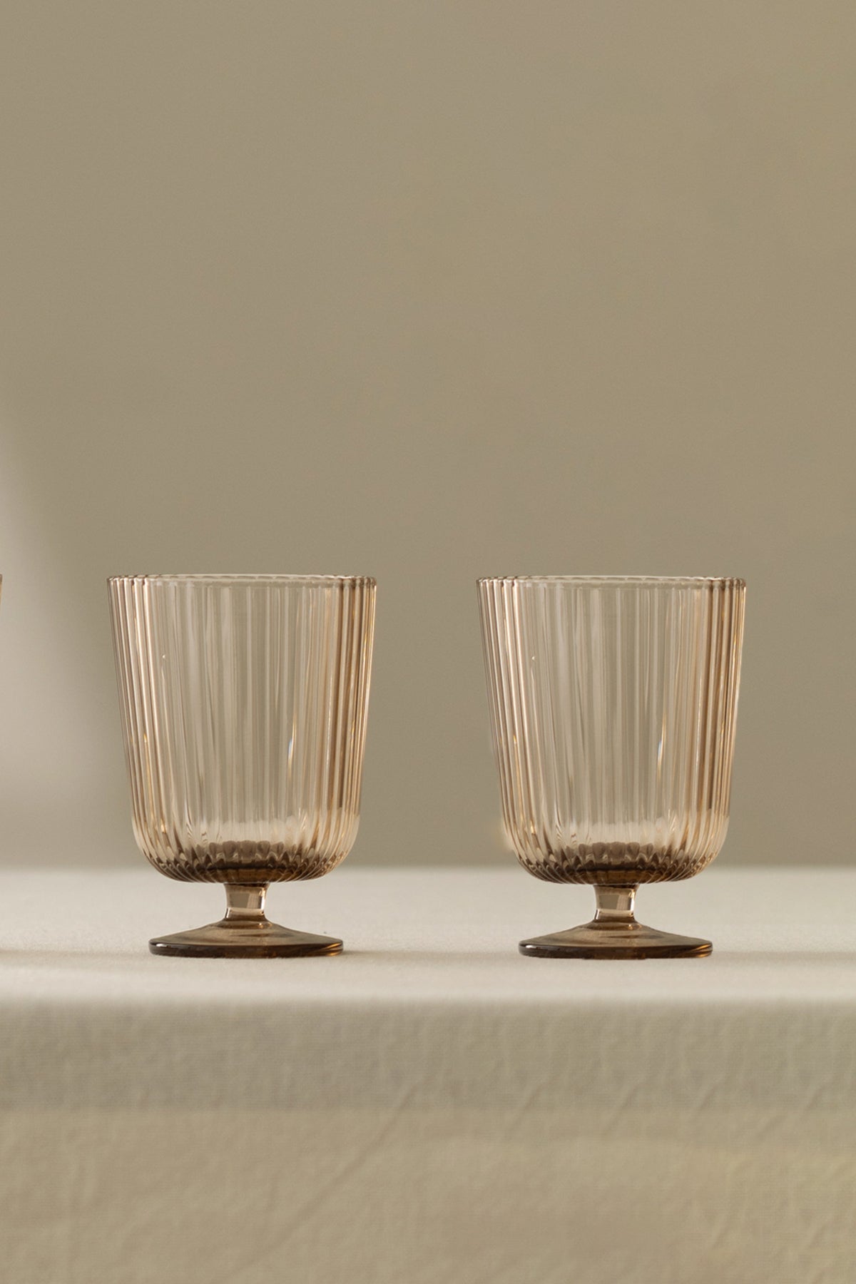 Splendid Handmade Self-Colored 2-Piece Ice Cream Cup Set, Mink, 300 cc