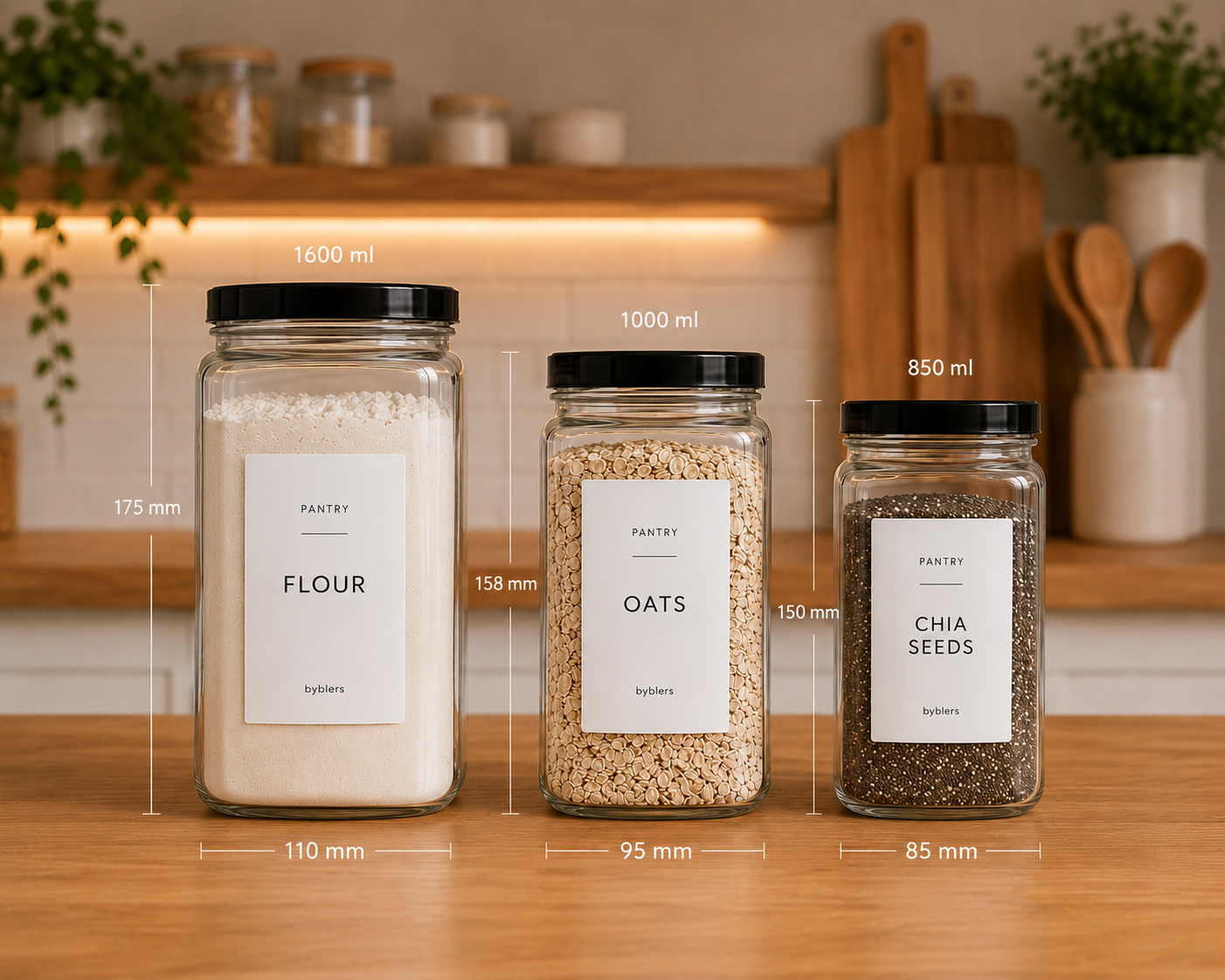 The Pantry Collection — Set of 4 (1600 ml)