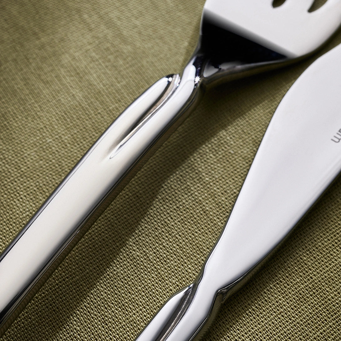 Karaca Eternity 316+ 84-Piece 12-Person Cutlery Set in Box (Platinum)
