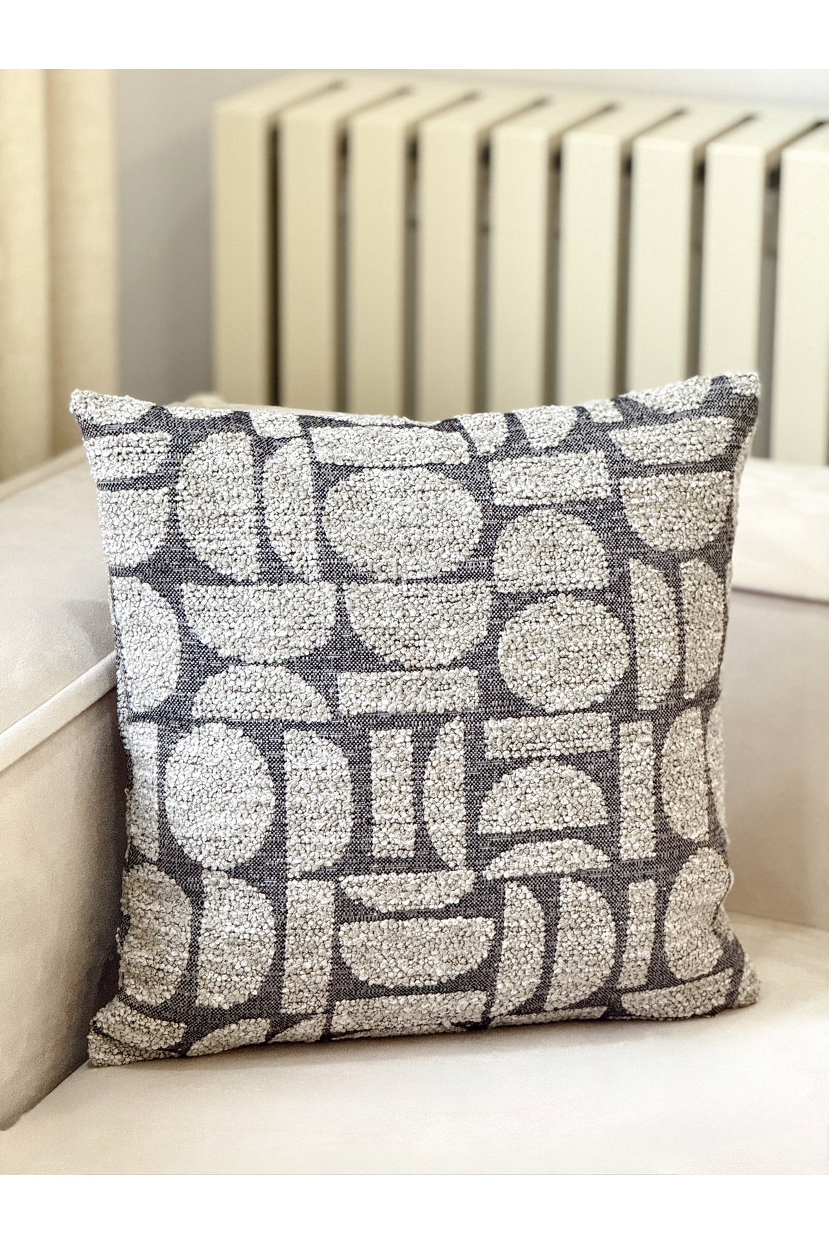 Lunea Geometric Decorative Pillow Cover – Gray