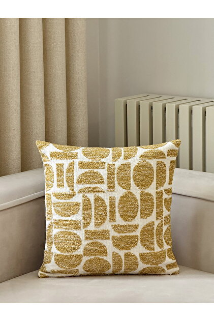 Lunea Geometric Decorative Pillow Cover – Mustard