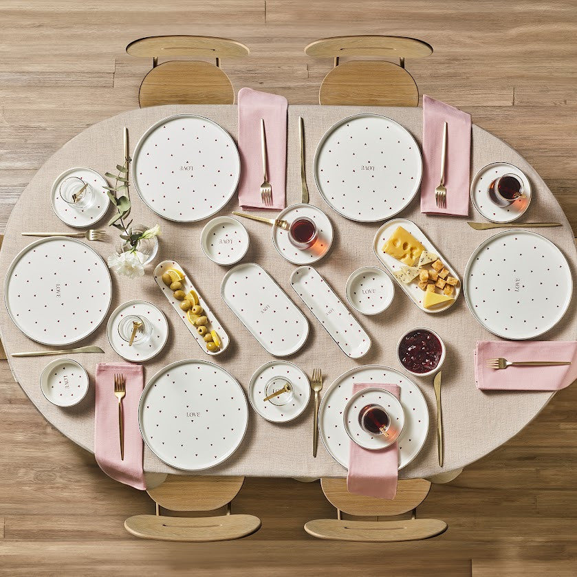 Lovin 32 Piece 6 Person Breakfast Set Gold