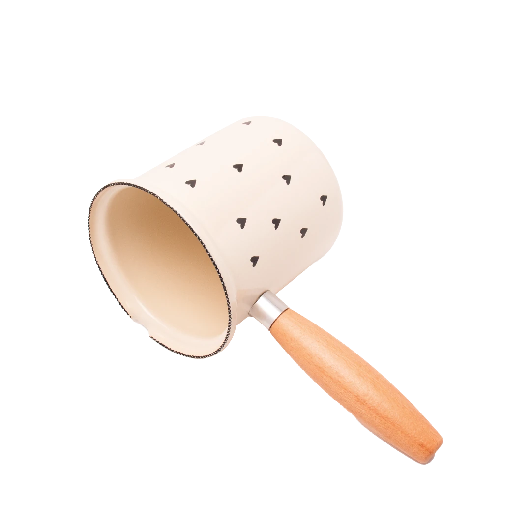 Black Cupid Enamel Coffee Pot