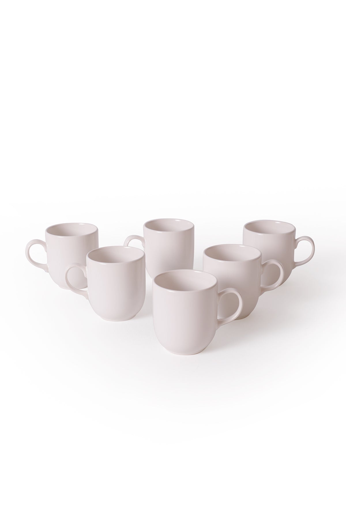 White Equinox Mug 10 cm 6 Pieces