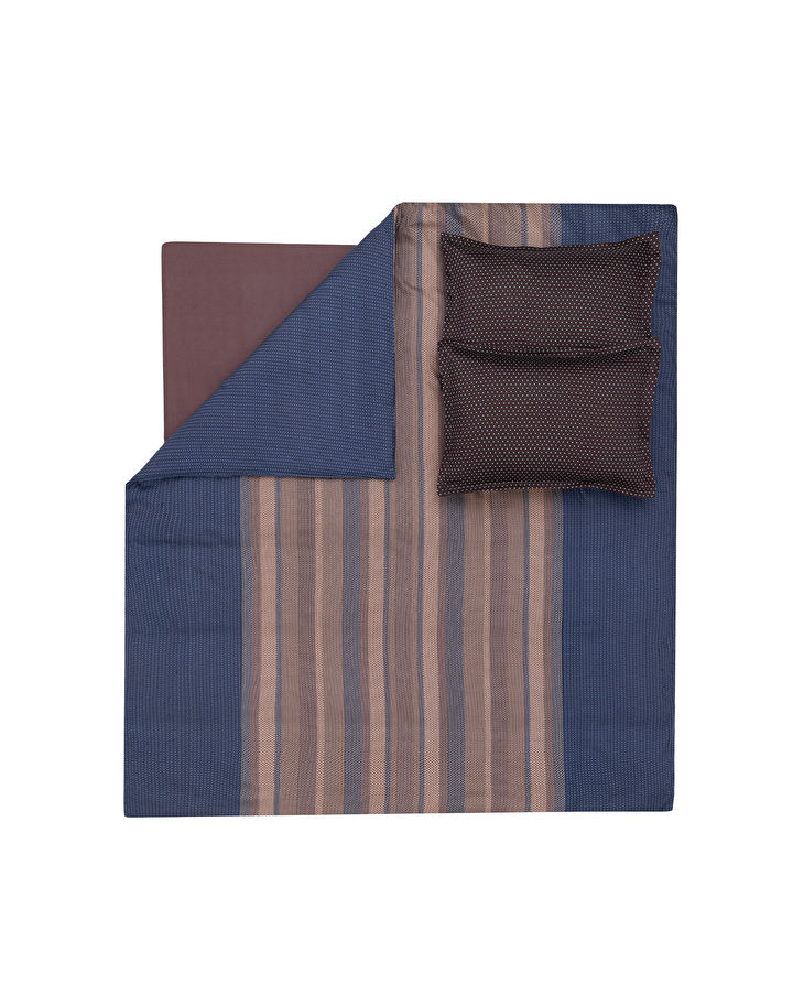 Kelt Cotton Sateen Duvet Cover Set – Navy