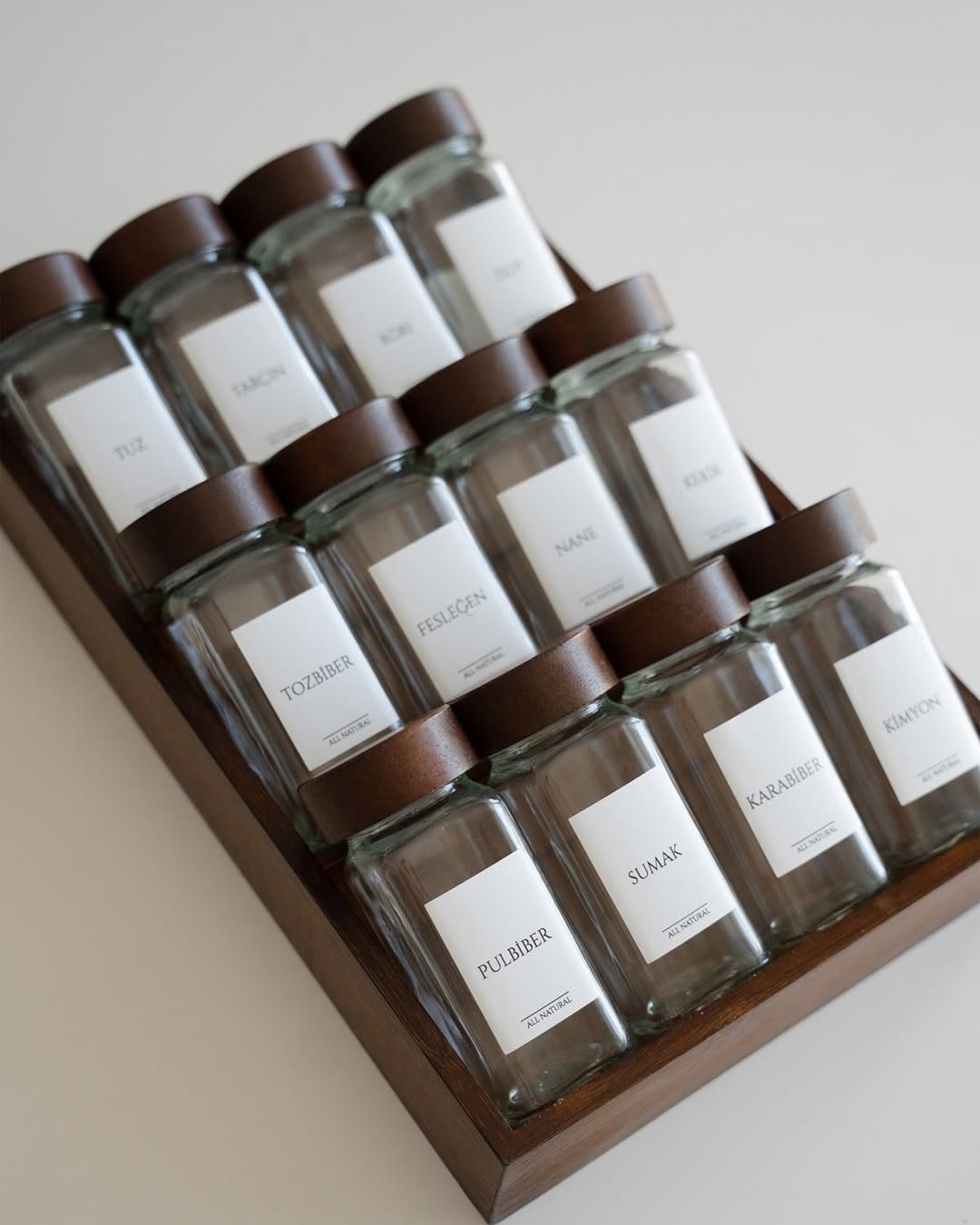 Acacia Drawer Spice Stand