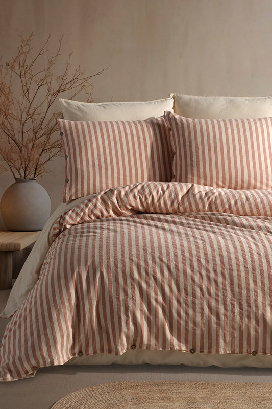 Eostre 100% Cotton Washable Vintage Duvet Cover Set