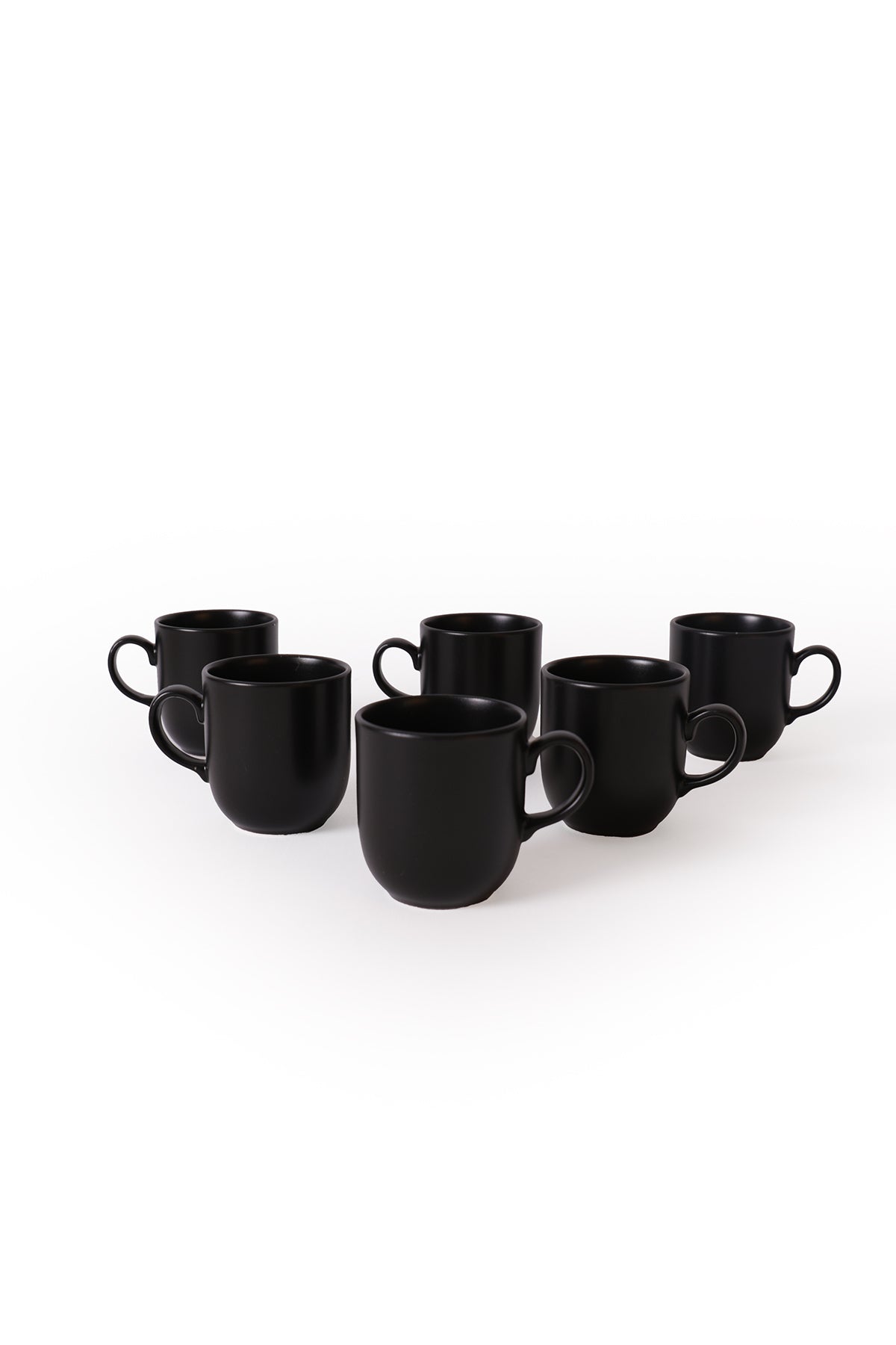 Matte Black Equinox Mug 10 cm 6 Pieces