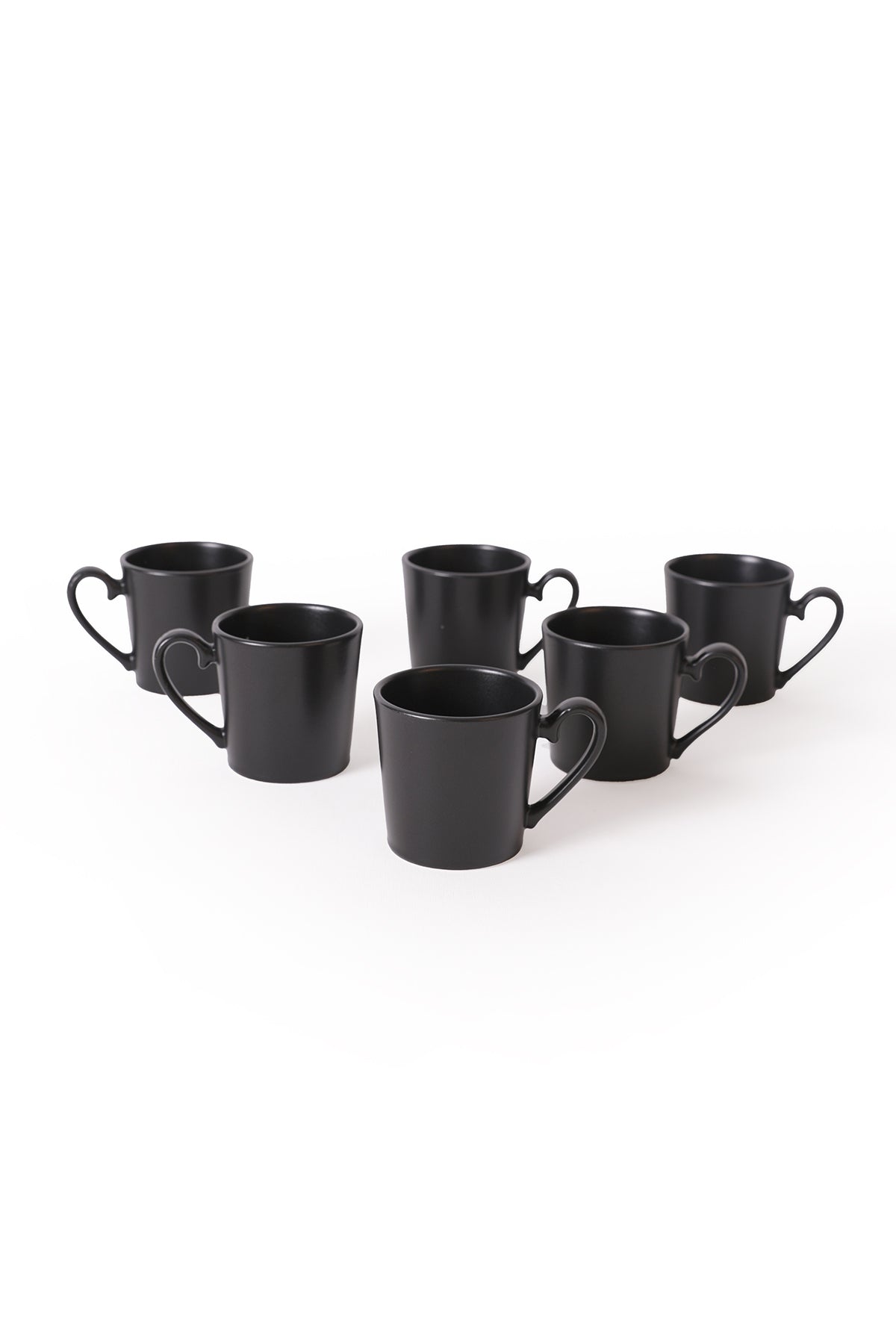 Matte Black Aura Mug 9 cm 6 Pieces