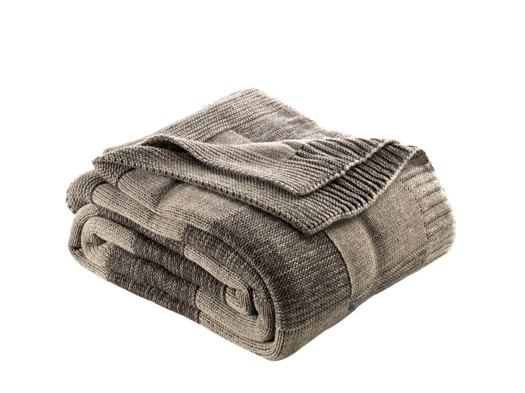 Knitted Premium Blanket 220×240 cm – Choco Brown