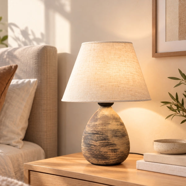 Paris Ceramic Table Lamp – Beige