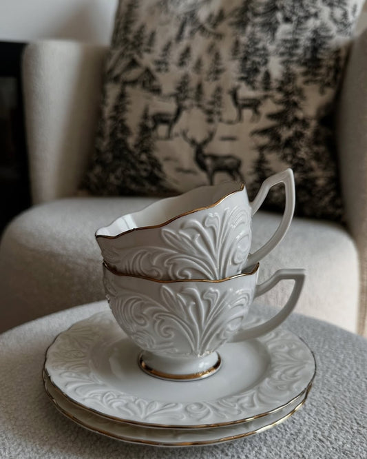 Aurora Porcelain 6 person Coffee Set