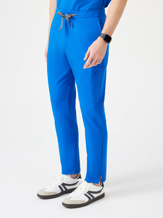 Cosa Altius Men's Straight Fit Trousers - Royal Blue