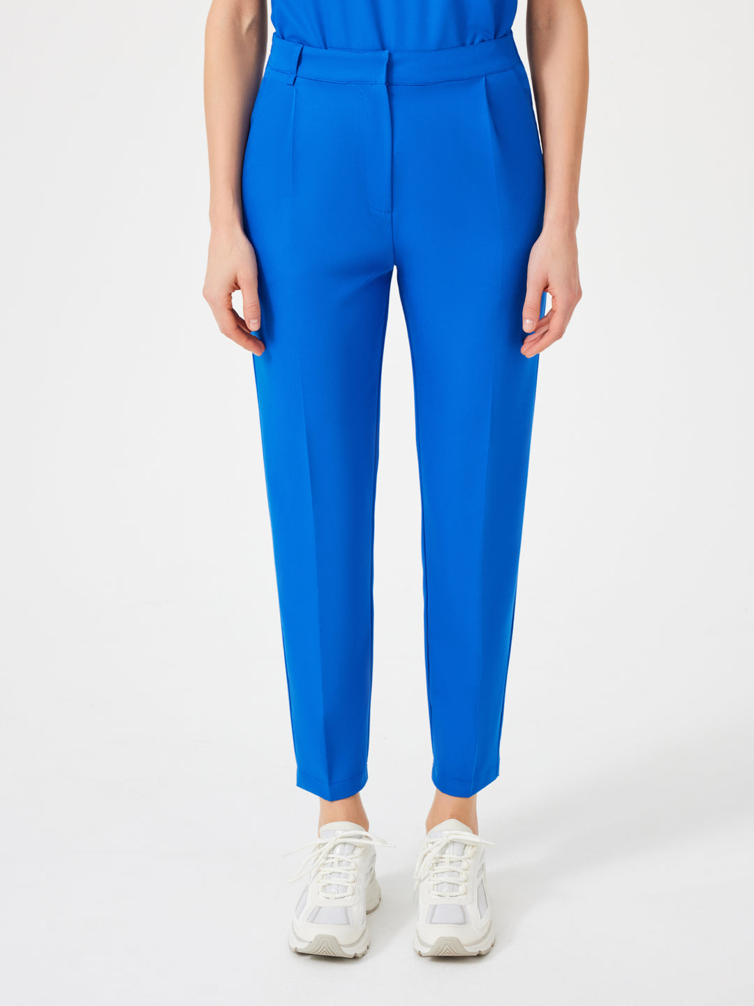 Cosa Citius Women's Pleated Trousers - Royal Blue