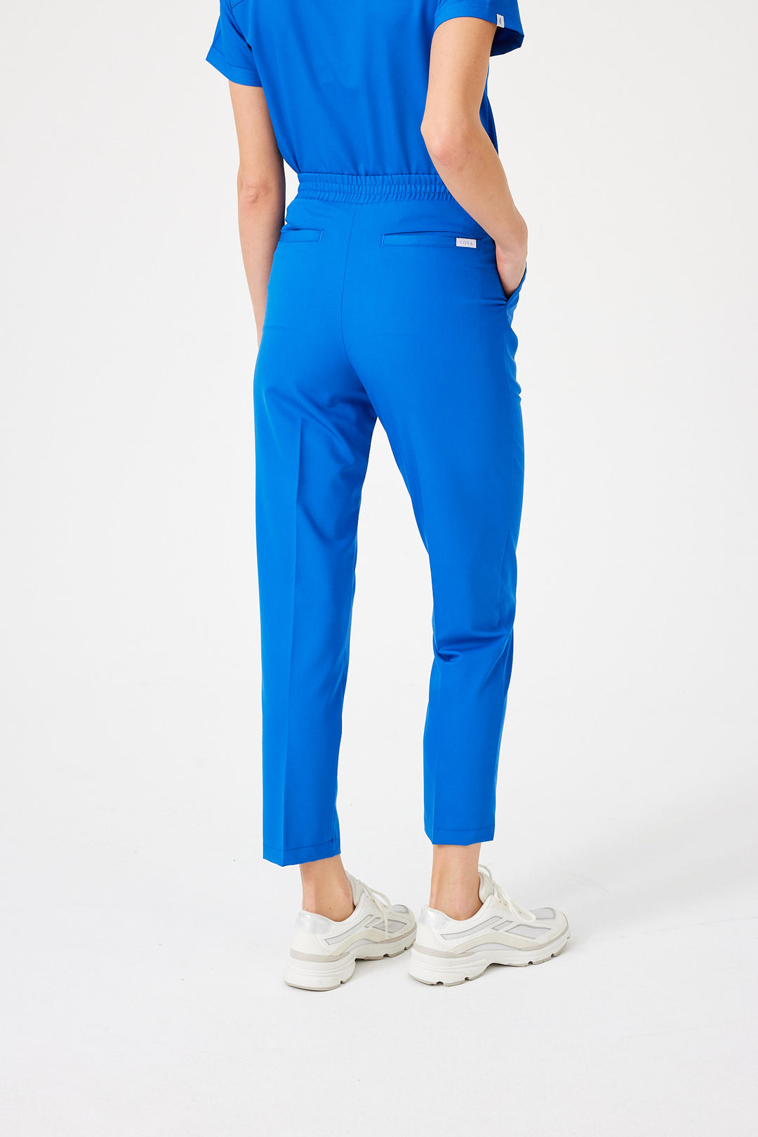 Cosa Citius Women's Pleated Trousers - Royal Blue