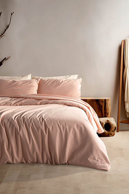 Soft Cotton Sheri 100% Cotton Double Duvet Cover Set