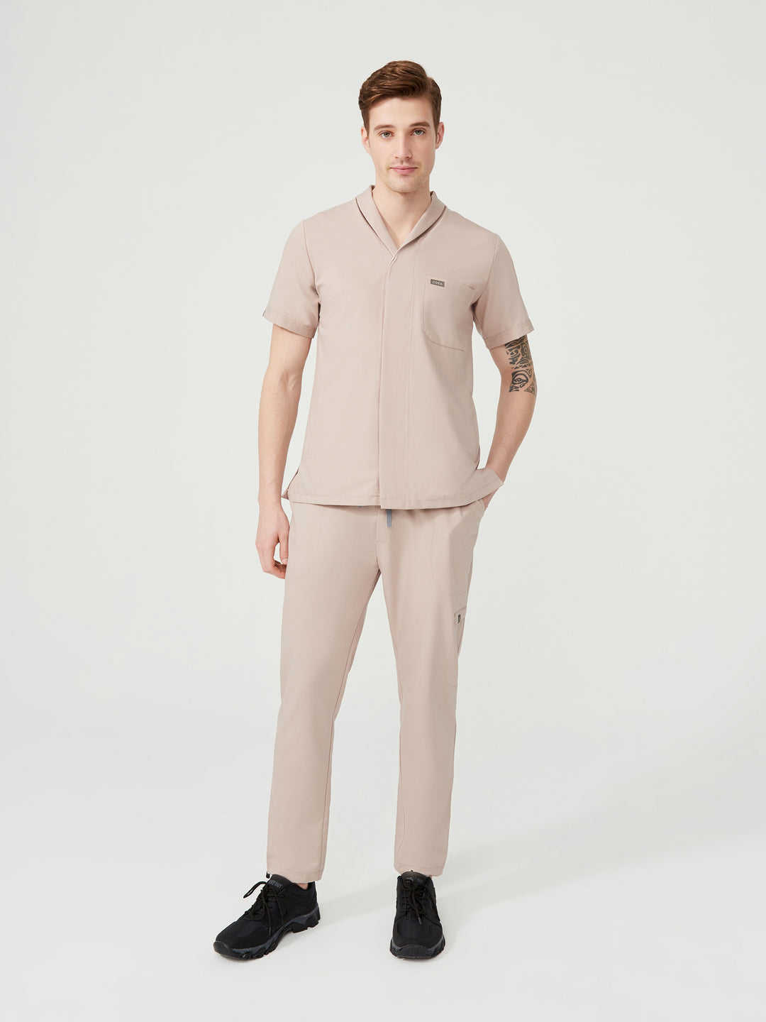 Cosa Tri Men's Scrubs - Beige