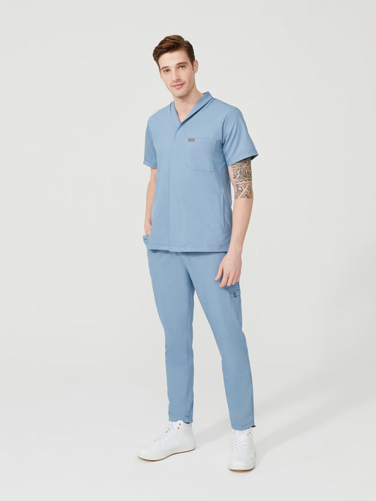Cosa Tri Men's Scrubs - Cosmic Blue