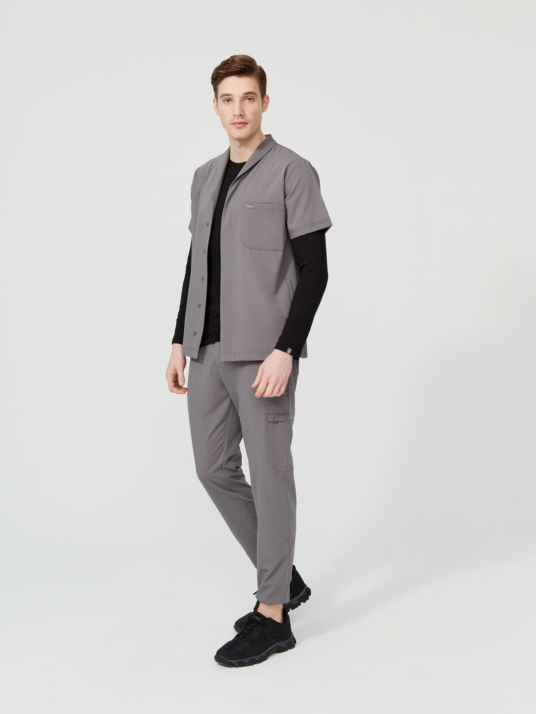 Cosa Tri Men's Scrubs - Gray