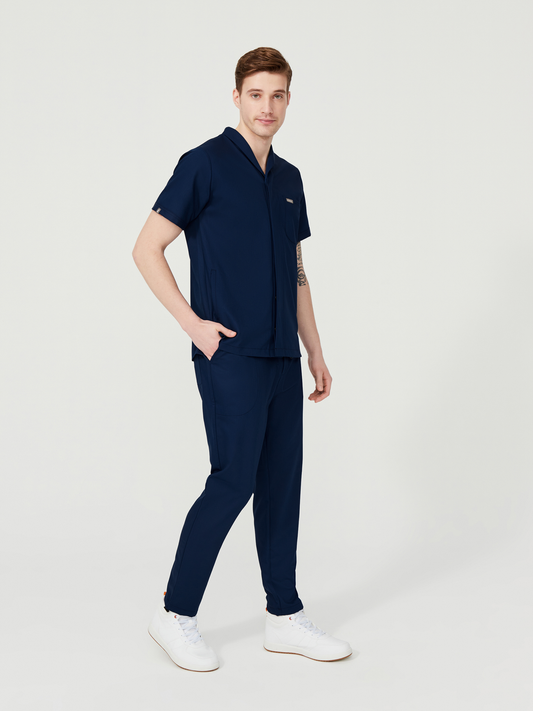 Cosa Tri Men's Scrubs - Navy Blue
