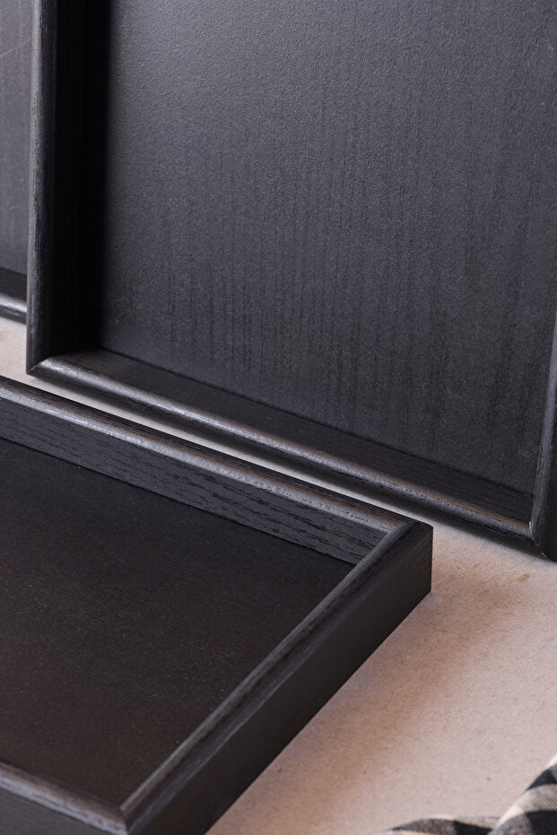 Trio 3 Piece Wooden Tray Set