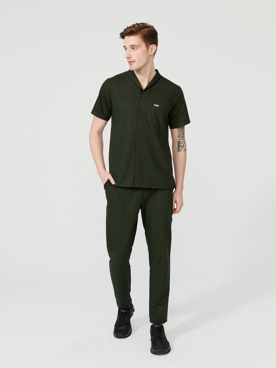 Cosa Tri Men's Scrubs - Pine Green